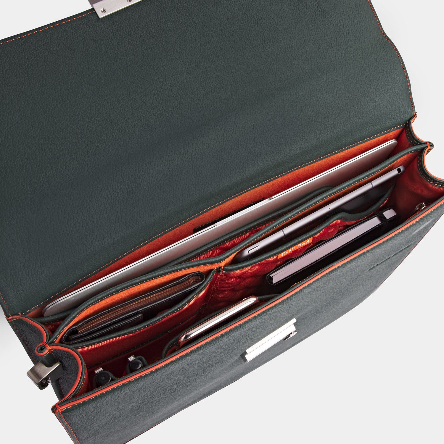 The Classic Briefcase -  Green