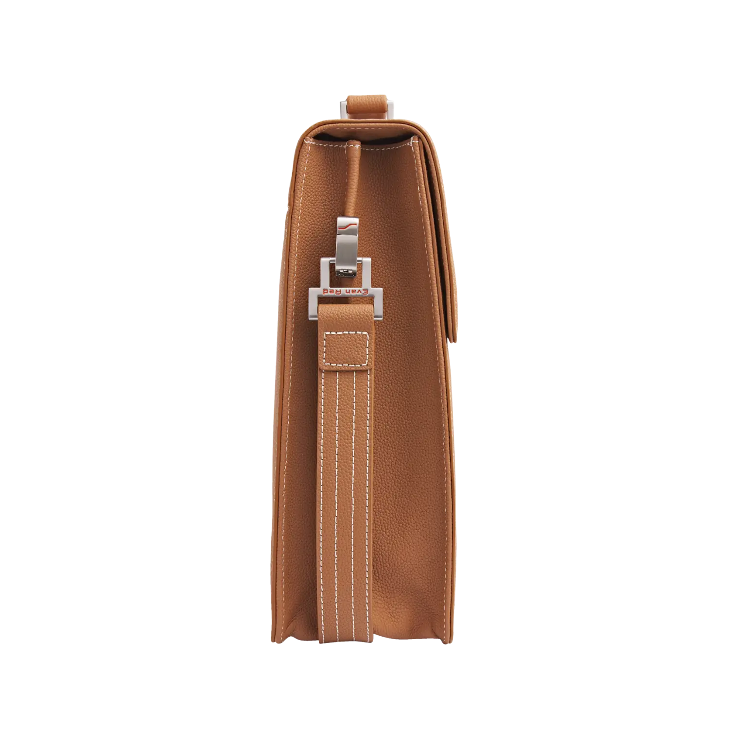 The Classic Briefcase - Tan Evan Red